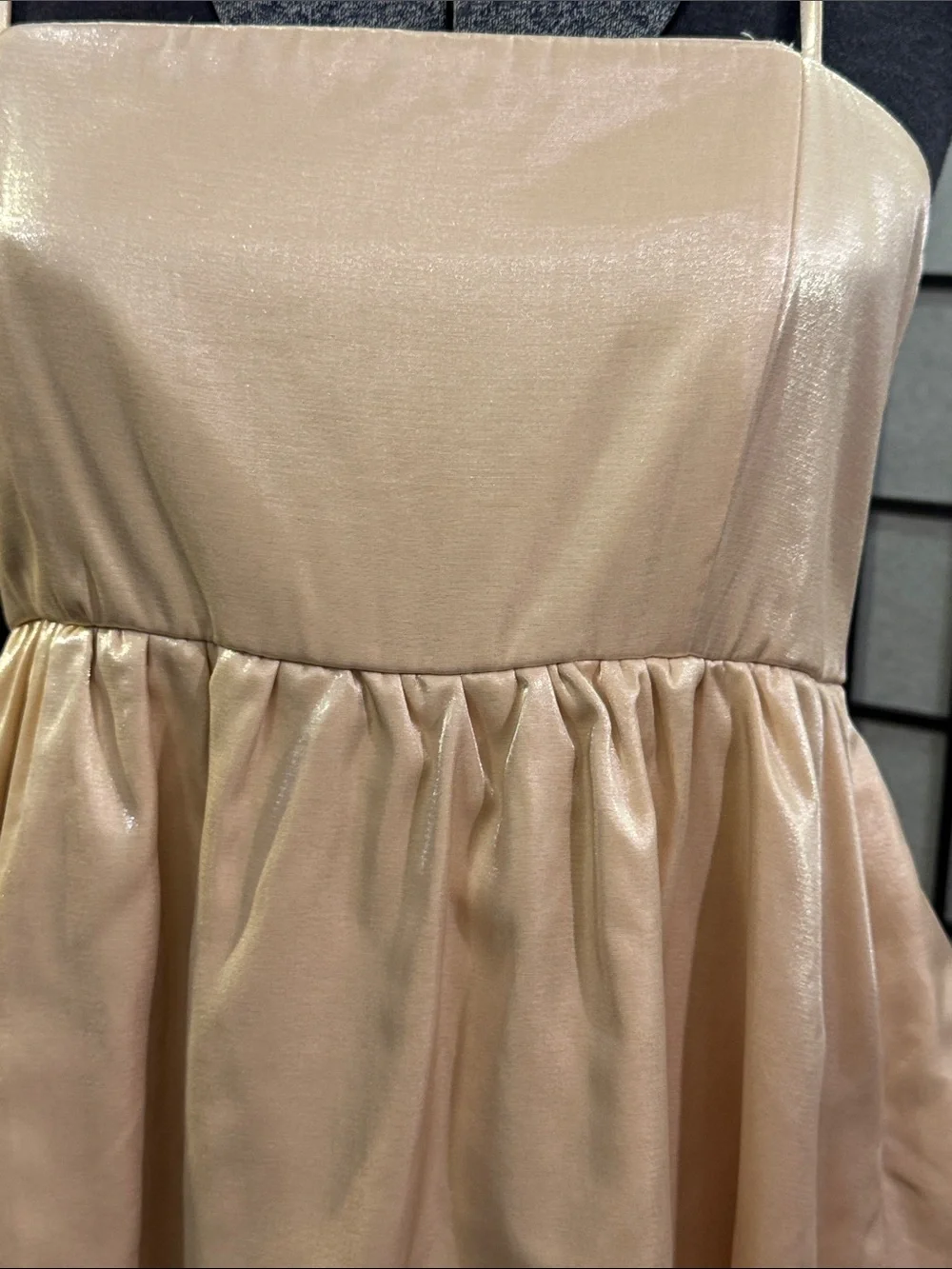 Mazik Sparkling Champagne Layered Party Dress
